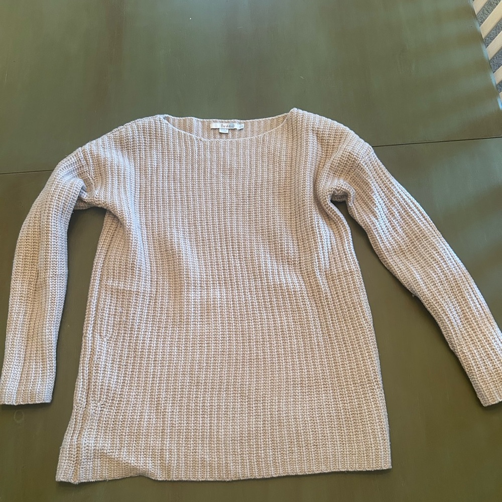 Boden Women's Taupe Crew Neck Sweater